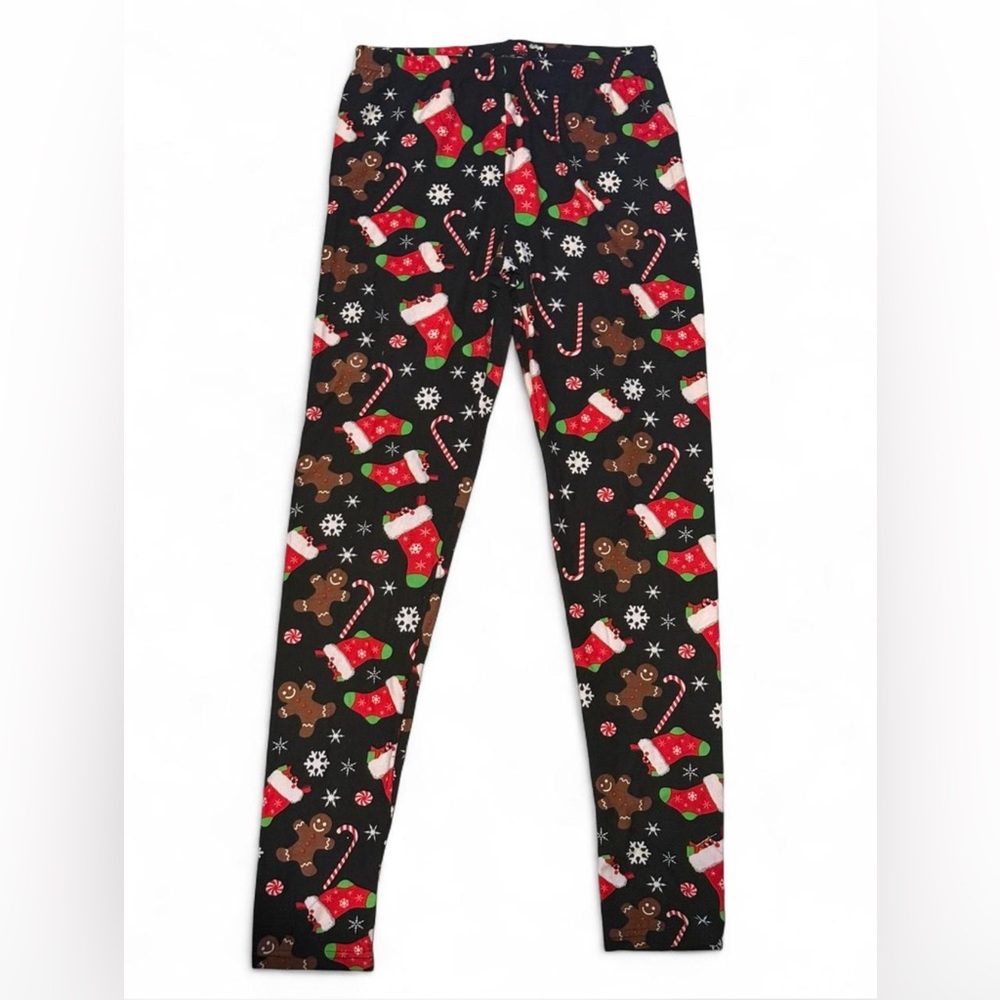 Festive Christmas Print Leggings S/M - Picture 2 of 2